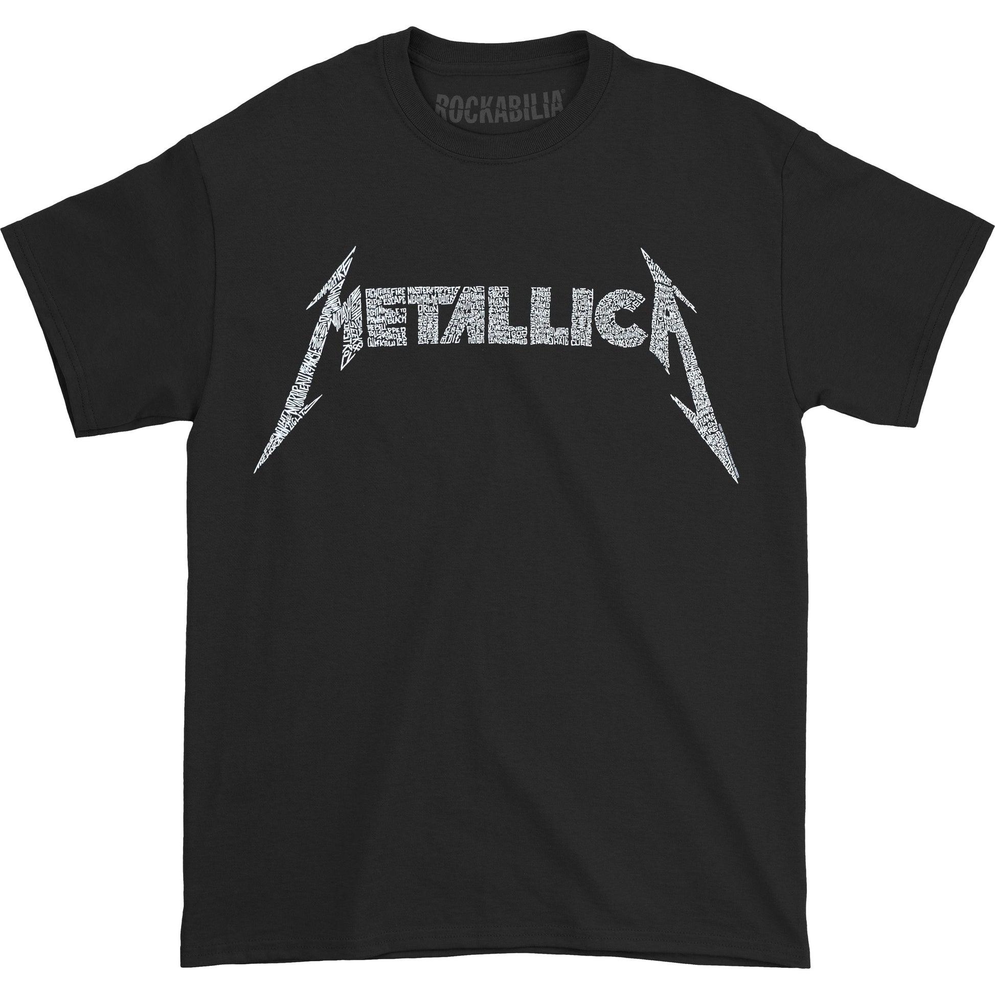 Metallica 40th Anniversary Songs Logo (Back Print) Slim Fit T-shirt Front