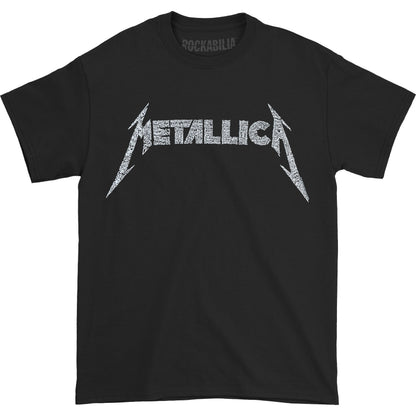 Metallica 40th Anniversary Songs Logo (Back Print) Slim Fit T-shirt Front