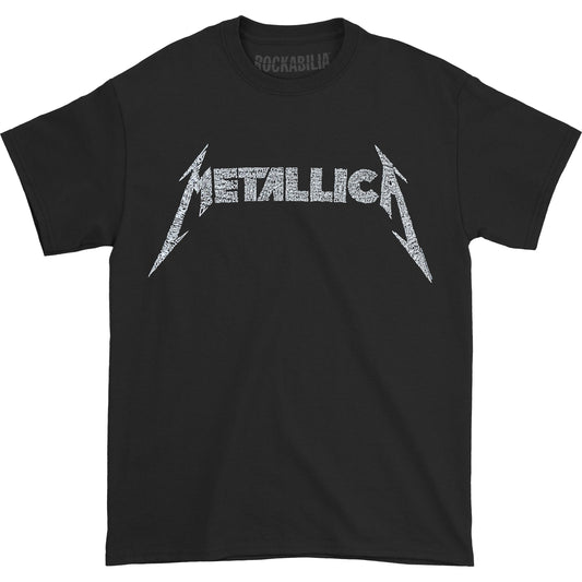 Metallica 40th Anniversary Songs Logo (Back Print) Slim Fit T-shirt Front