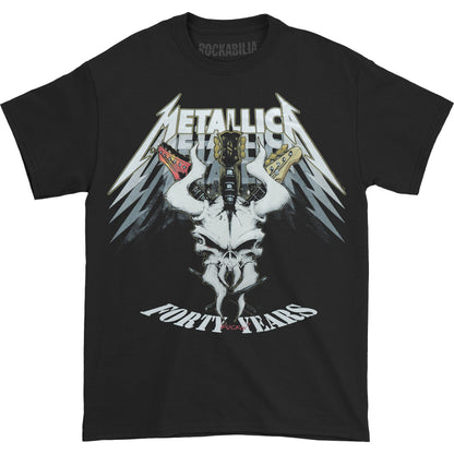 Metallica 40th Anniversary Forty Years (Back Print) Slim Fit T-shirt Front