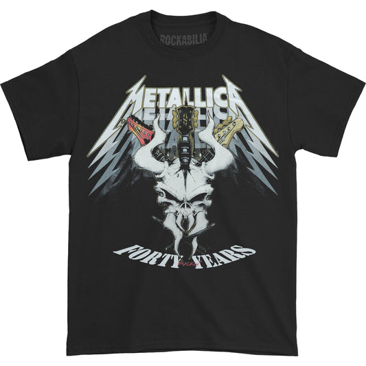 Metallica 40th Anniversary Forty Years (Back Print) Slim Fit T-shirt Front