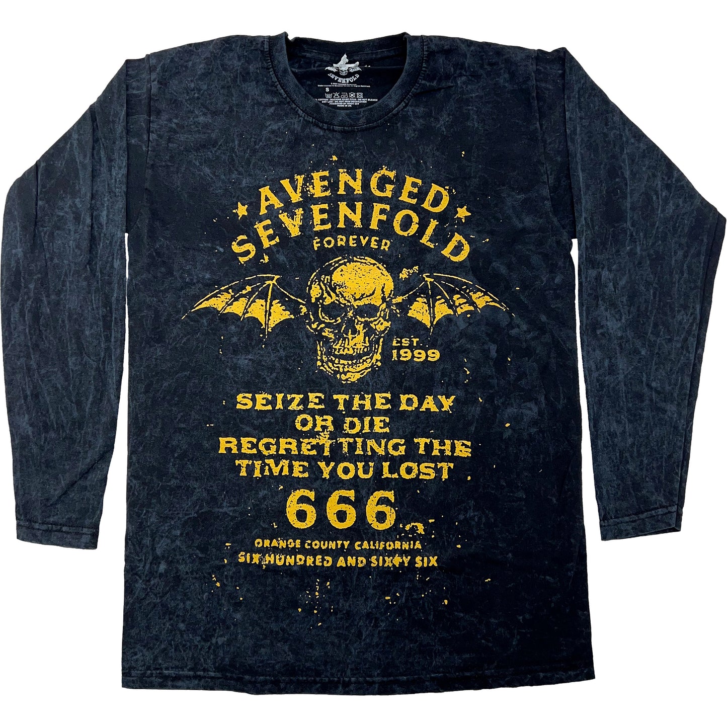 Avenged Sevenfold Sieze The Day (Dip-Dye) Tie Dye  Long Sleeve Front