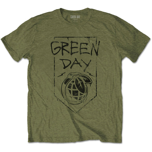 Green Day Organic Grenade Slim Fit T-shirt Front