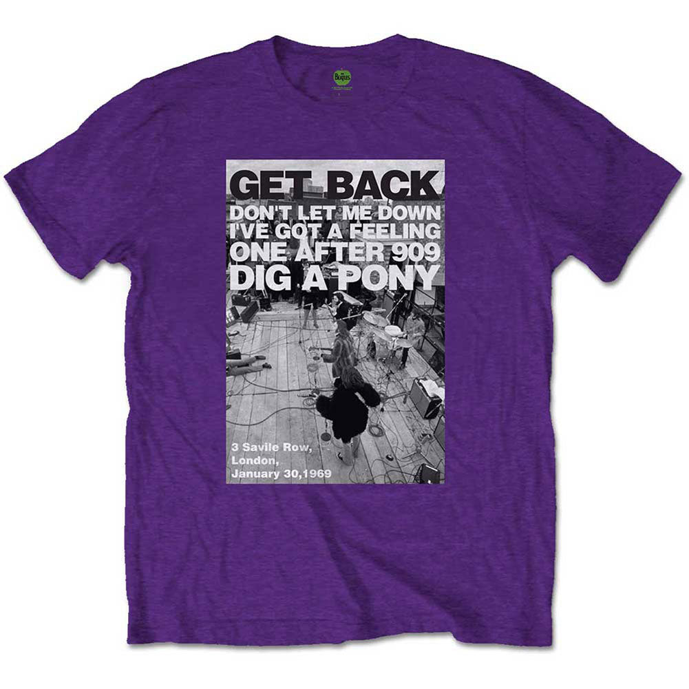 Beatles Rooftop Shot Slim Fit T-shirt Front