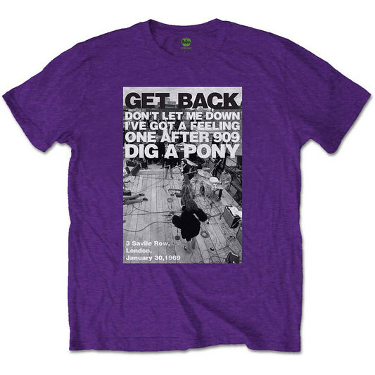 Beatles Rooftop Shot Slim Fit T-shirt Front