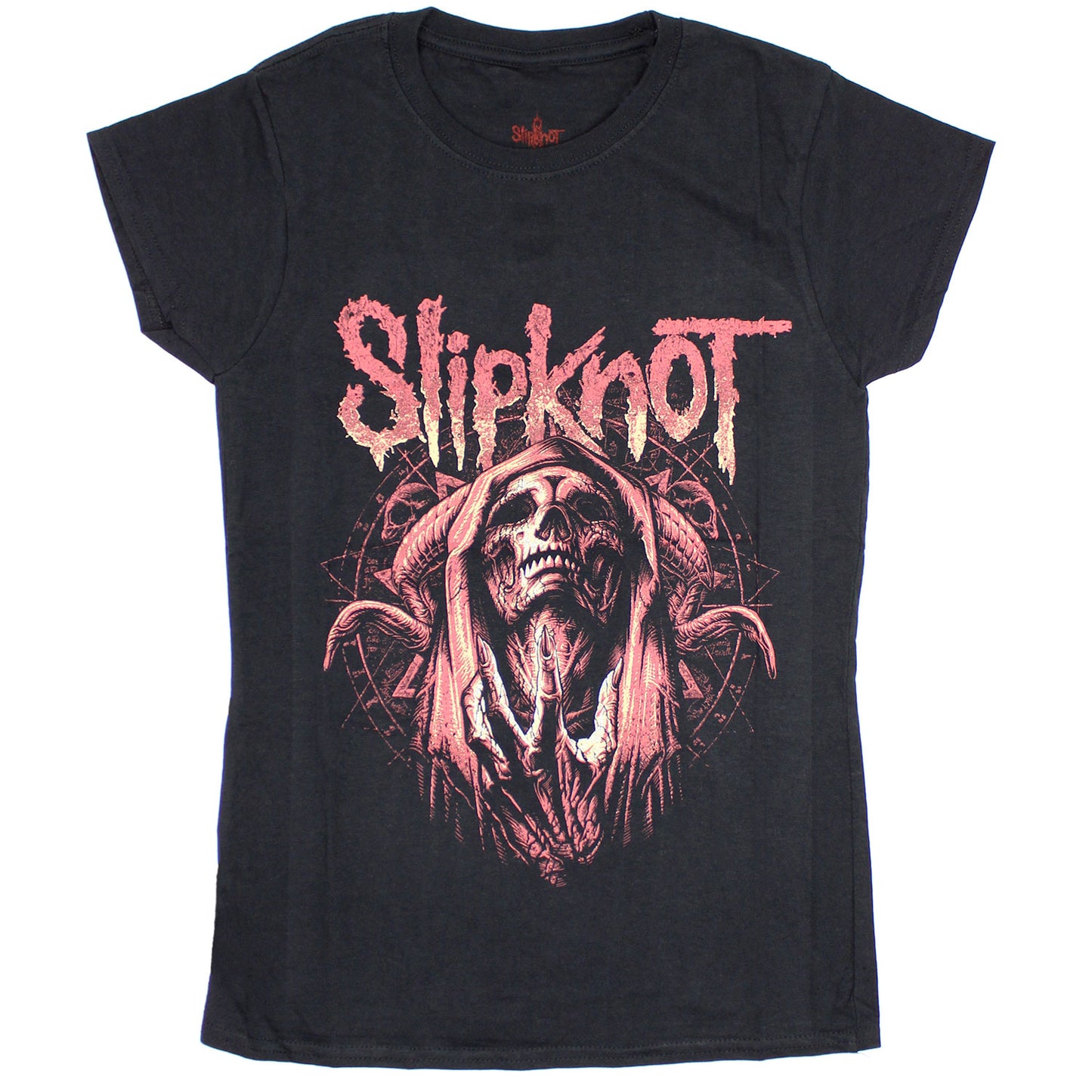 Slipknot Evil Witch (Back Print) Ladies T-Shirt Junior Top Front