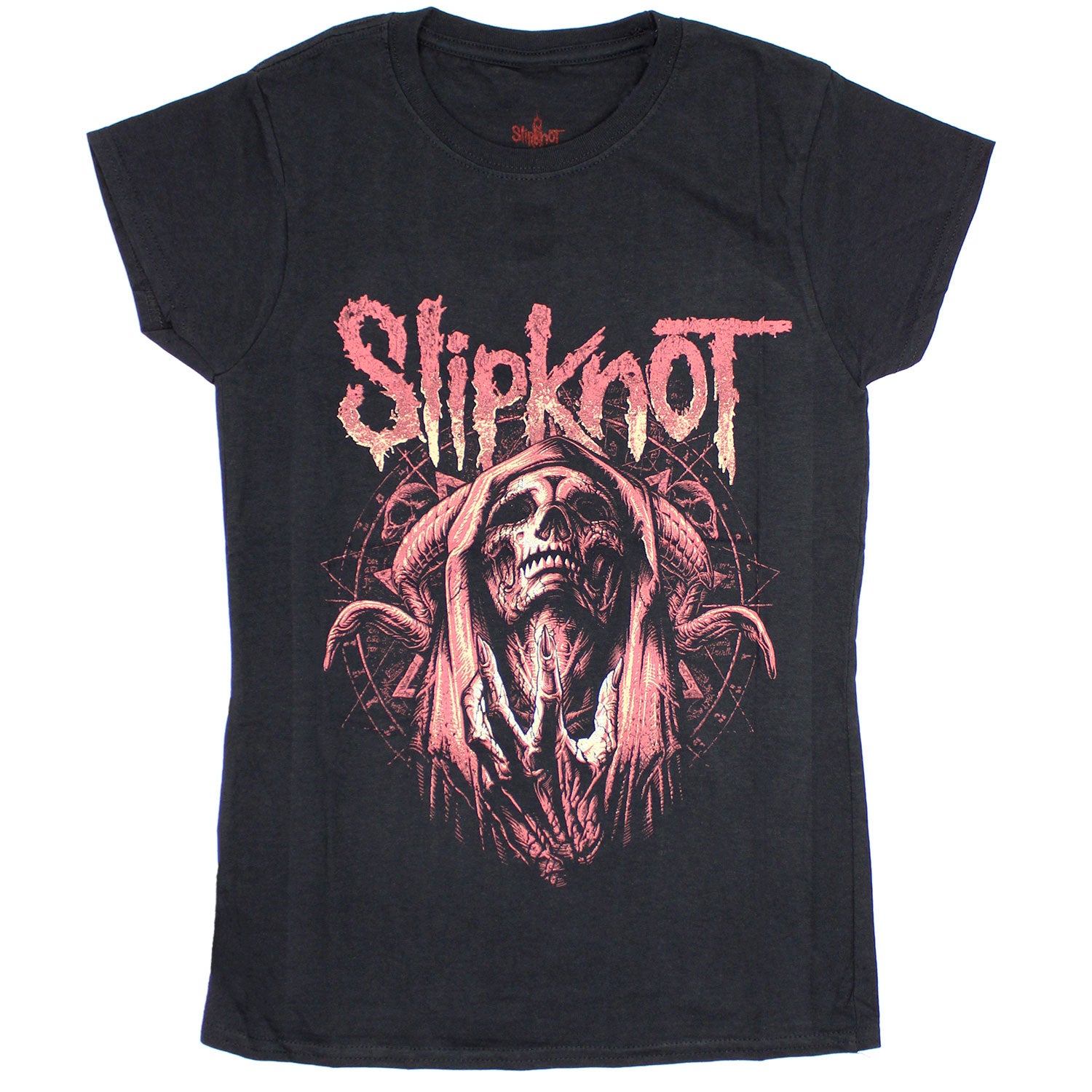 Slipknot Evil Witch (Back Print) Ladies T-Shirt Junior Top Front