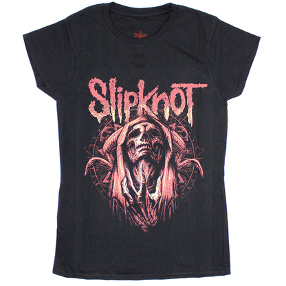 Slipknot Evil Witch (Back Print) Ladies T-Shirt Junior Top Front