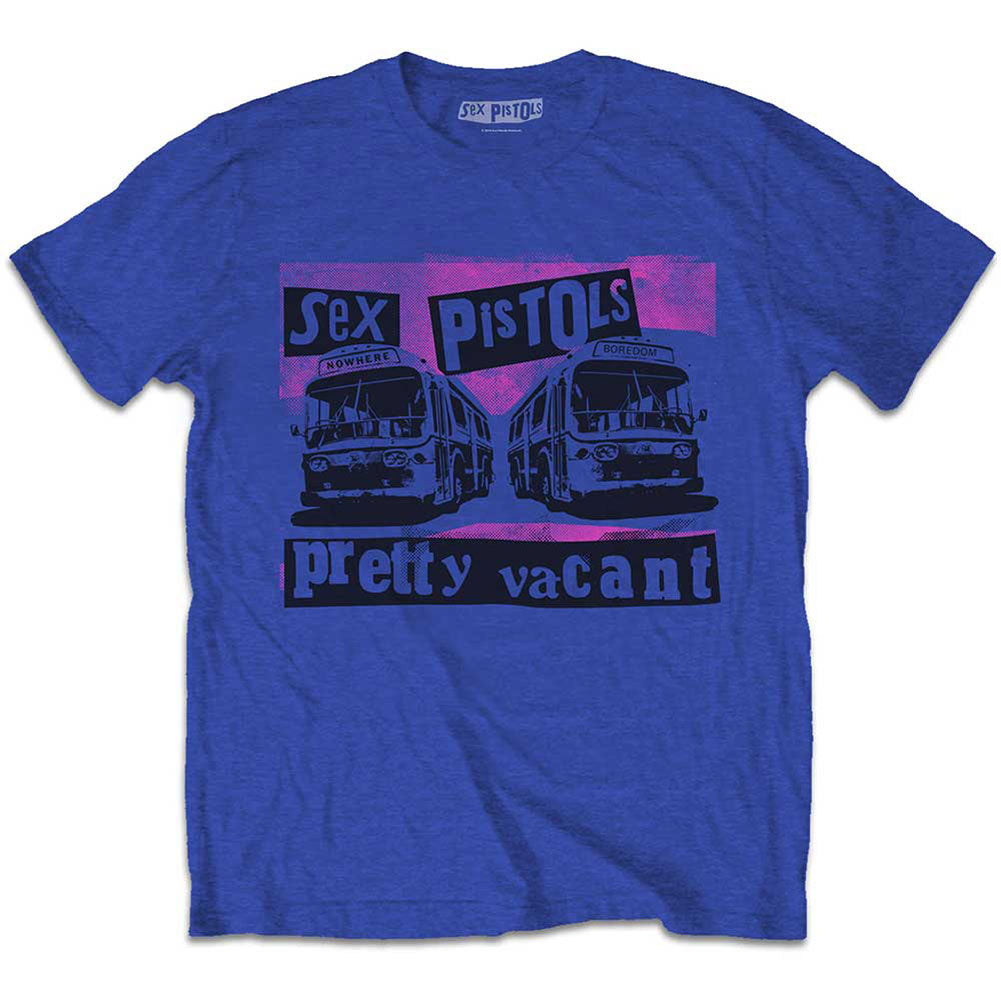 Sex Pistols Pretty Vacant Coaches Slim Fit T-shirt Front