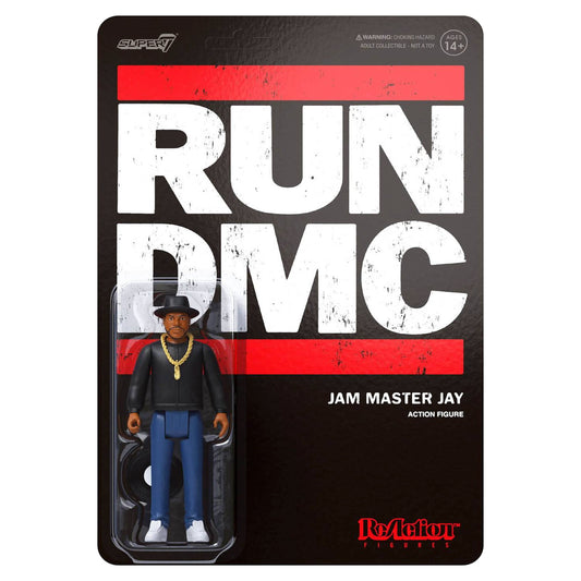 Run DMC Super7 Jam Master Jay 3.75" ReAction Figure Action Figure Front