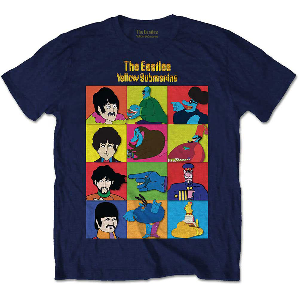 Beatles Submarine Characters Kids T-Shirt Childrens T-shirt Front
