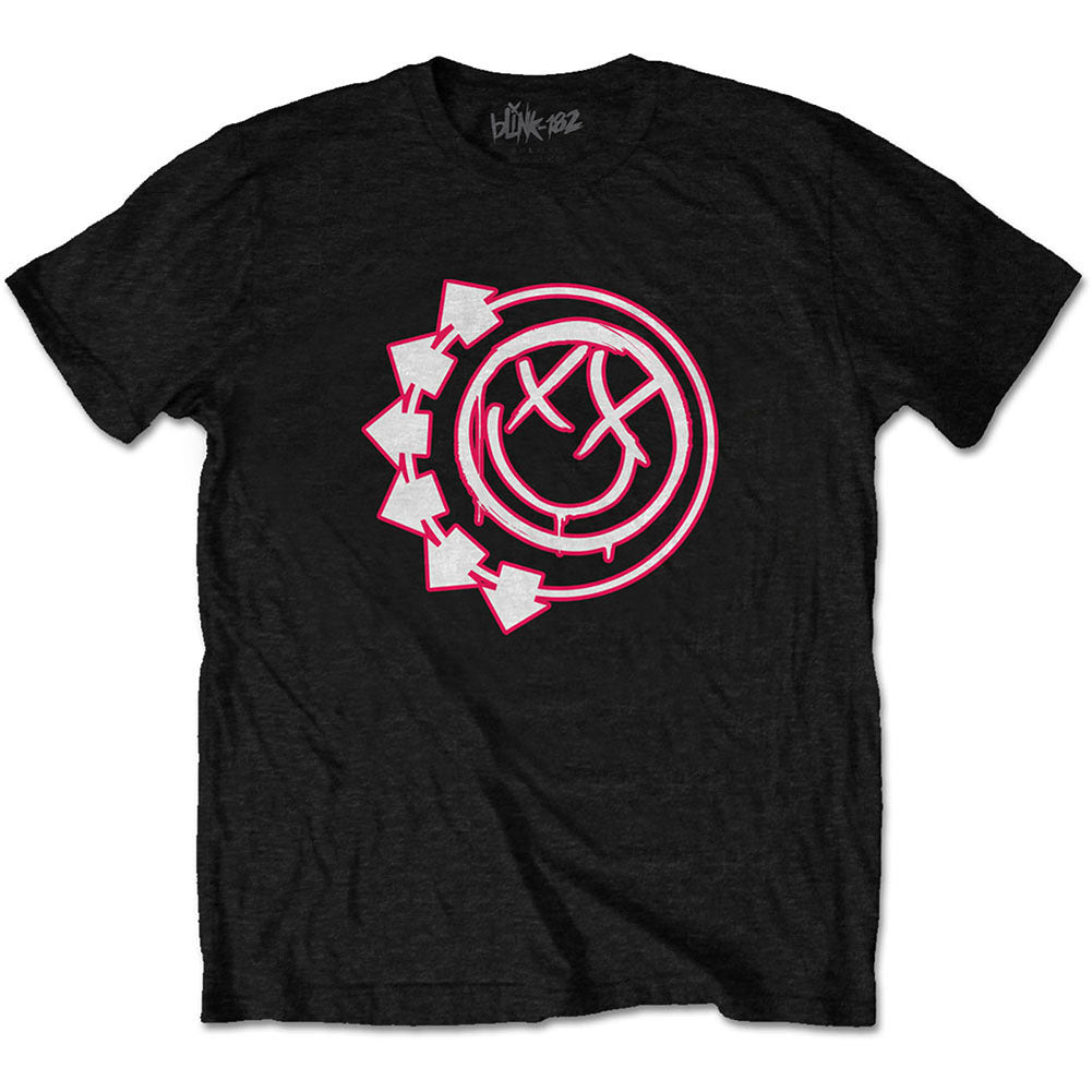 Blink 182 Six Arrow Smiley Slim Fit T-shirt Front