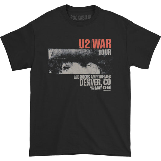 U2 War Red Rocks Slim Fit T-shirt Front