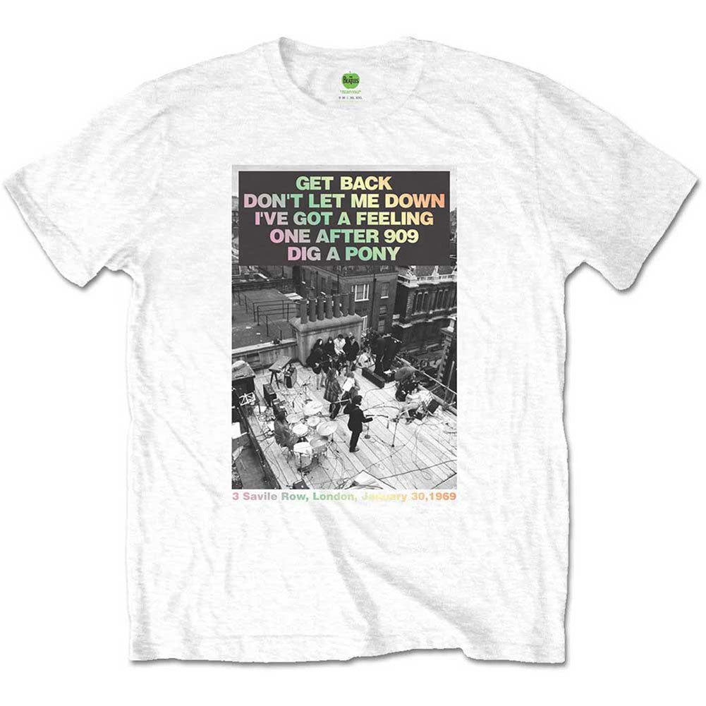 Beatles Rooftop Songs Gradient Slim Fit T-shirt Front
