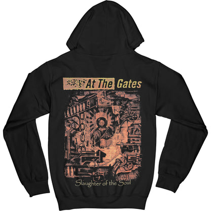 At The Gates Slaughter Of The Soul Zippered Hooded Sweatshirt Back