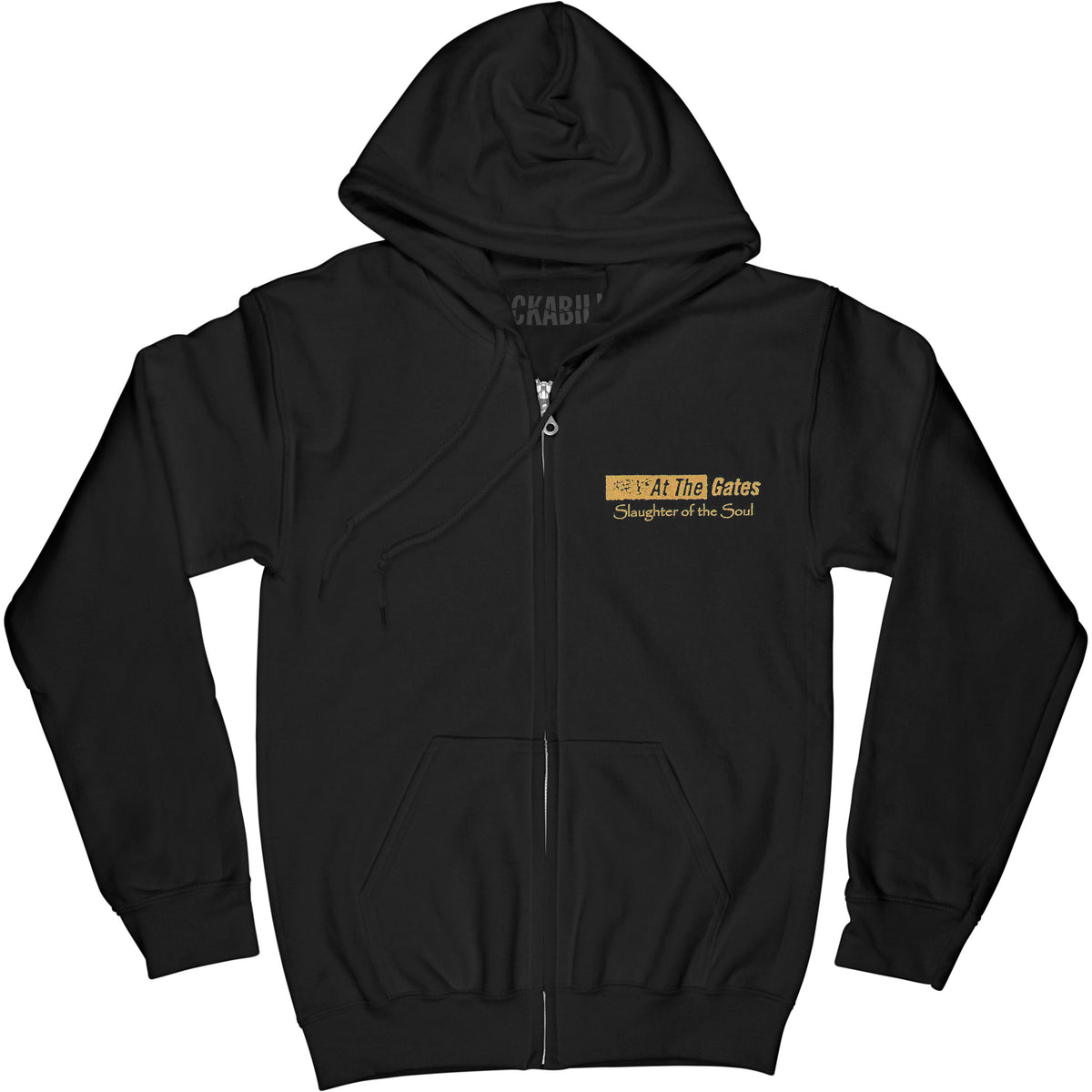At The Gates Slaughter Of The Soul Zippered Hooded Sweatshirt Front