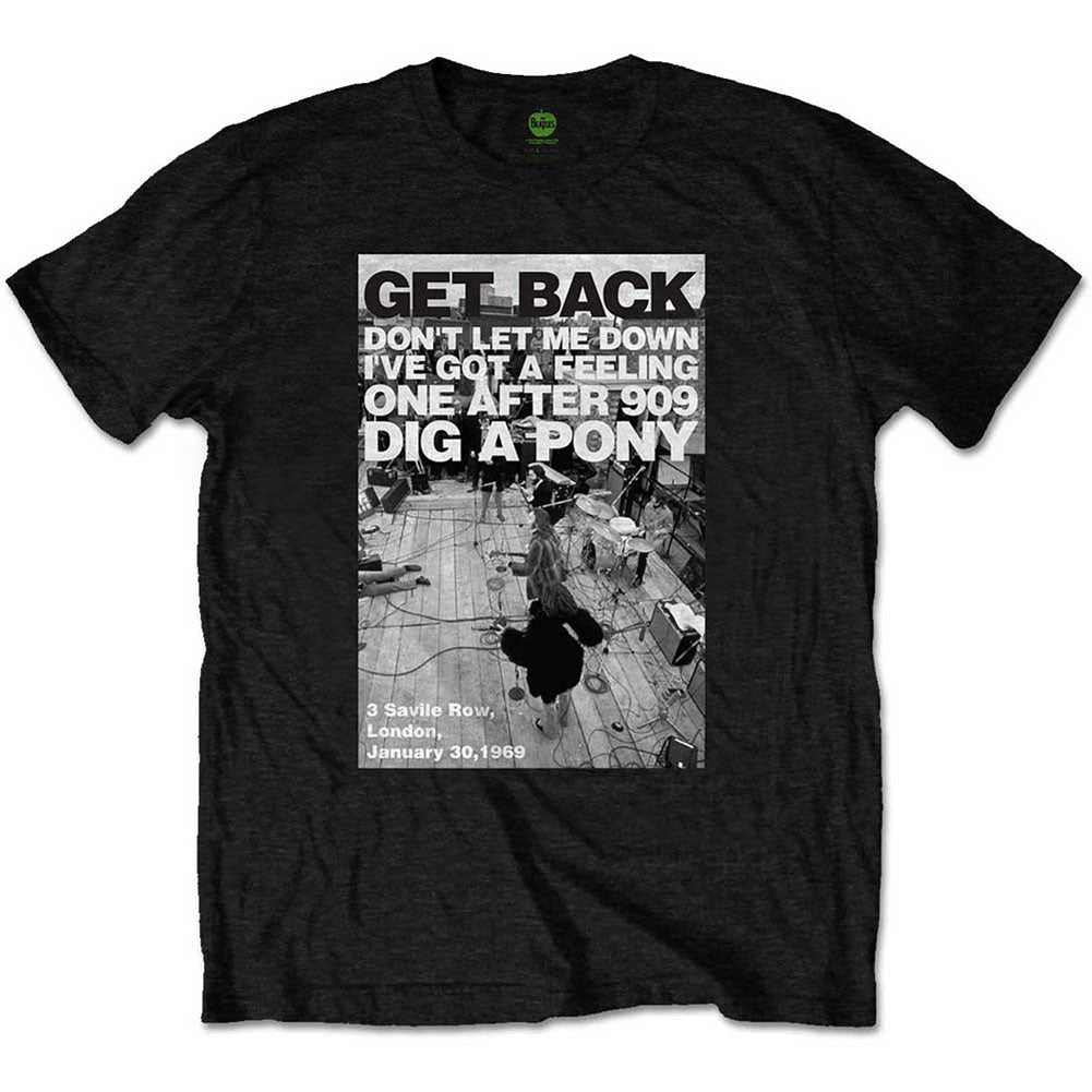 Beatles Rooftop Shot Slim Fit T-shirt Front