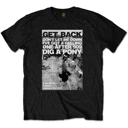 Beatles Rooftop Shot Slim Fit T-shirt Front