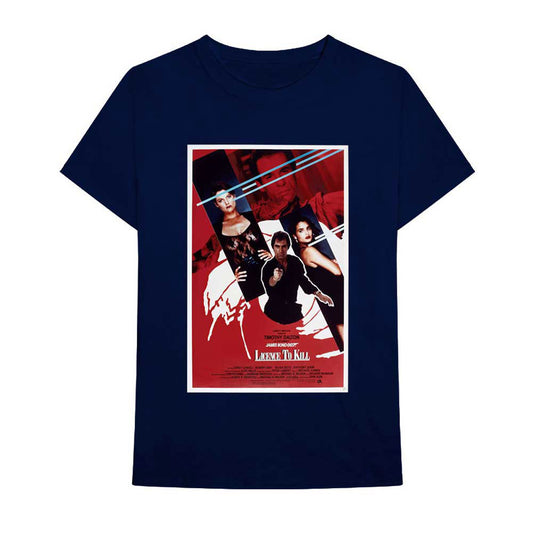 James Bond Licence To Kill Poster Slim Fit T-shirt Front
