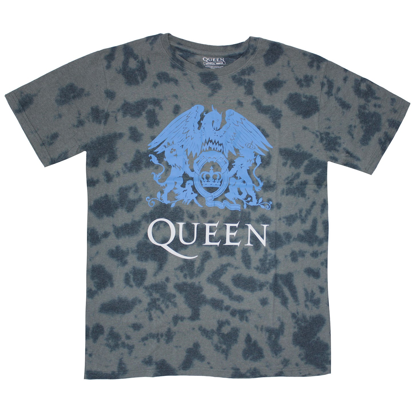 Queen Blue Crest (Dip-Dye) Tie Dye T-shirt