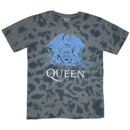 Queen Blue Crest (Dip-Dye) Tie Dye T-shirt