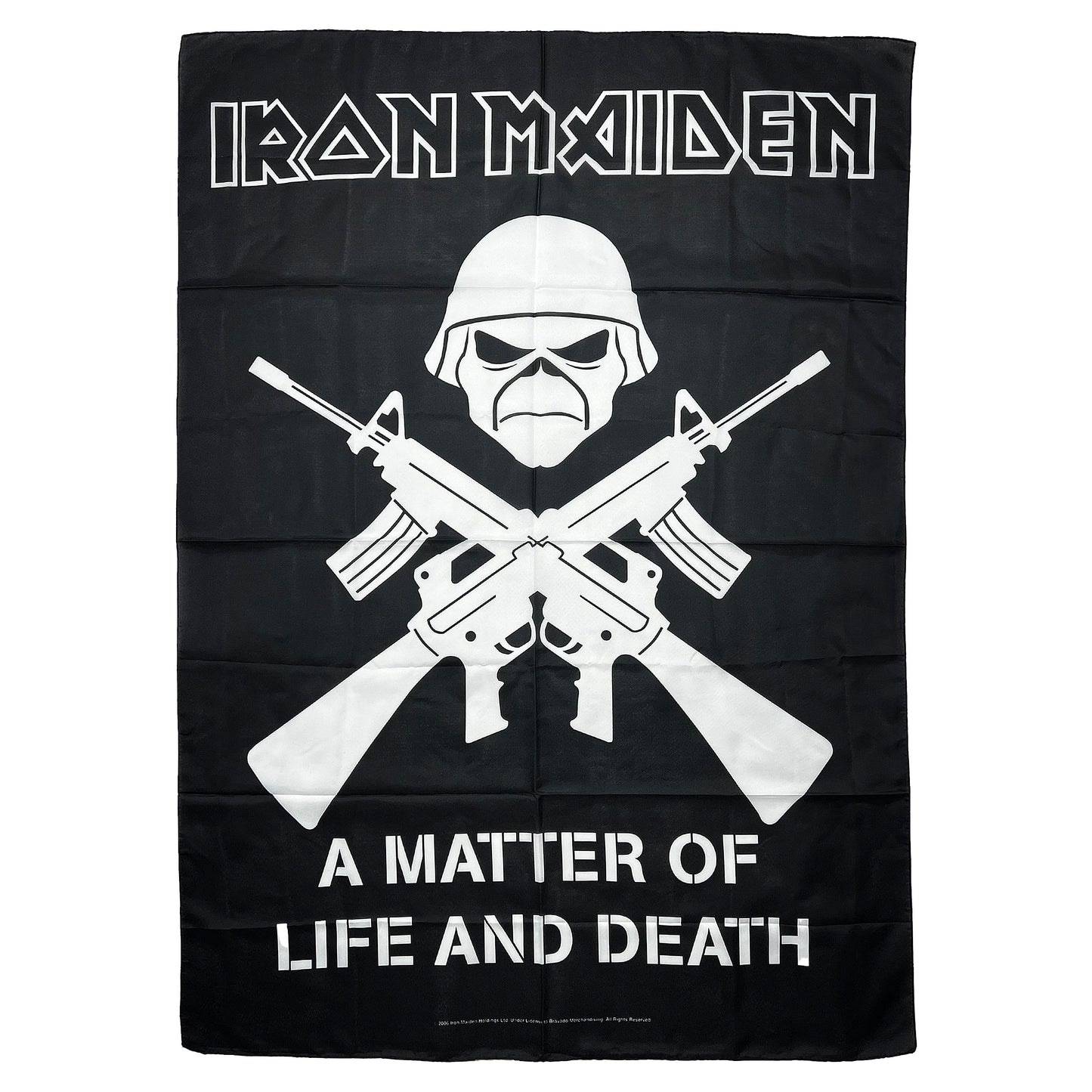 Iron Maiden Black Flag Poster Flag Front