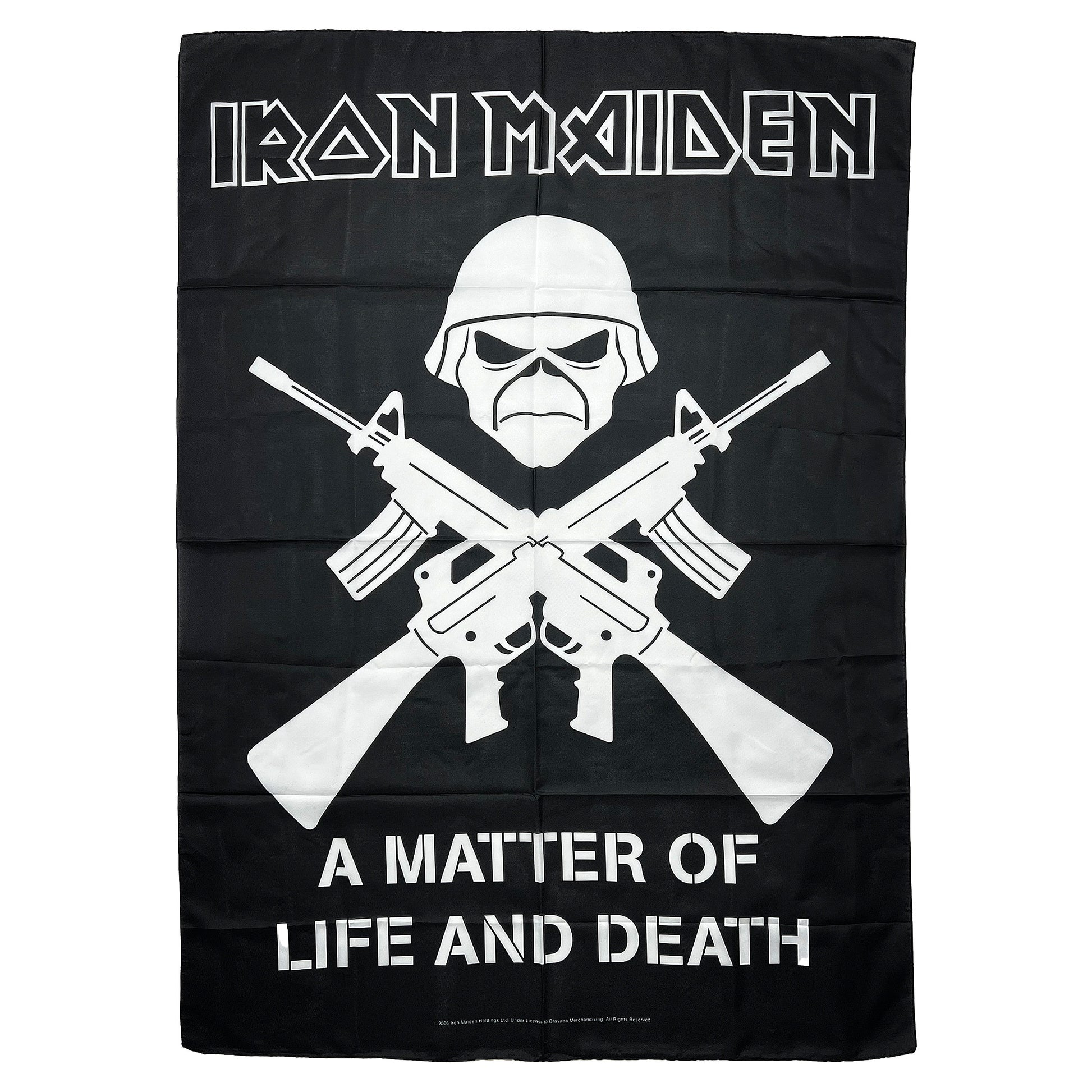 Iron Maiden Black Flag Poster Flag Front