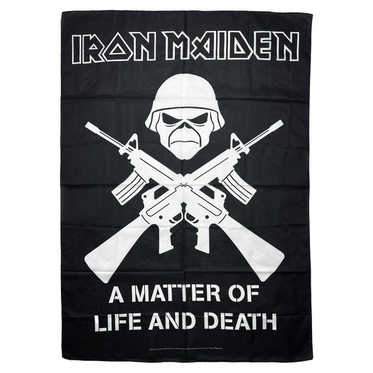 Iron Maiden Black Flag Poster Flag Front