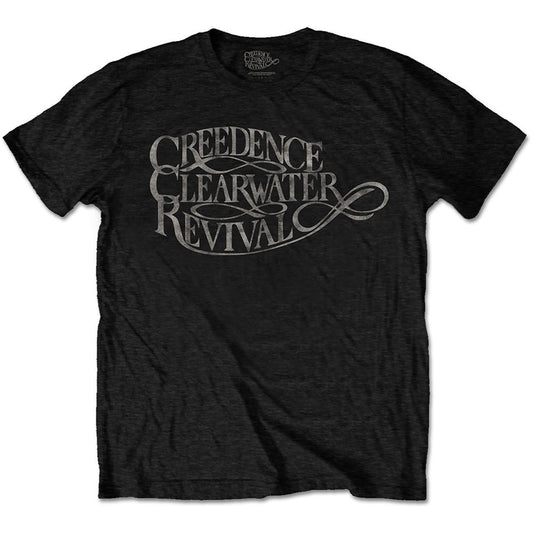 Creedence Clearwater Revival Vintage Logo Slim Fit T-shirt Front