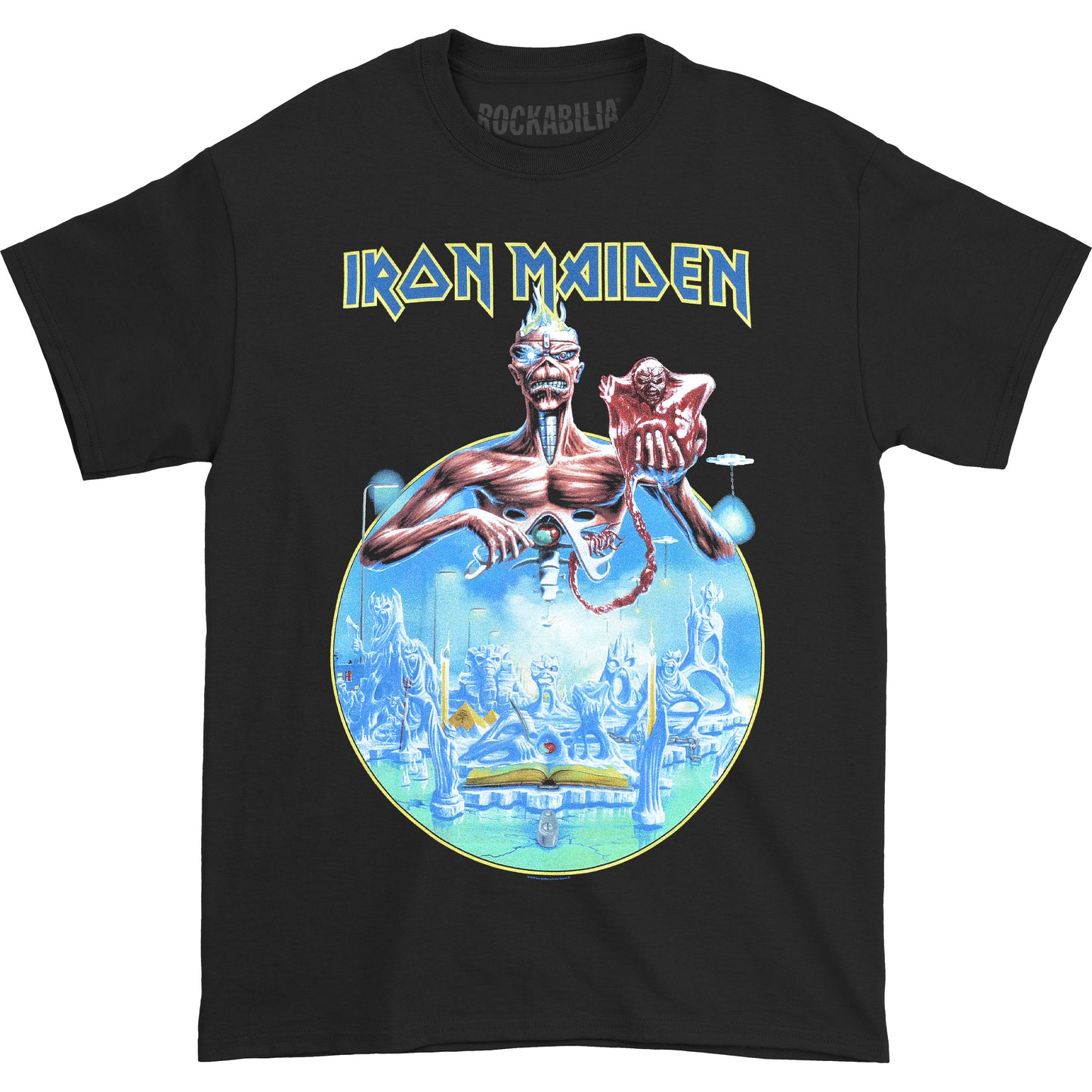 Iron Maiden England 2014 Tour (Back Print) Slim Fit T-shirt Front