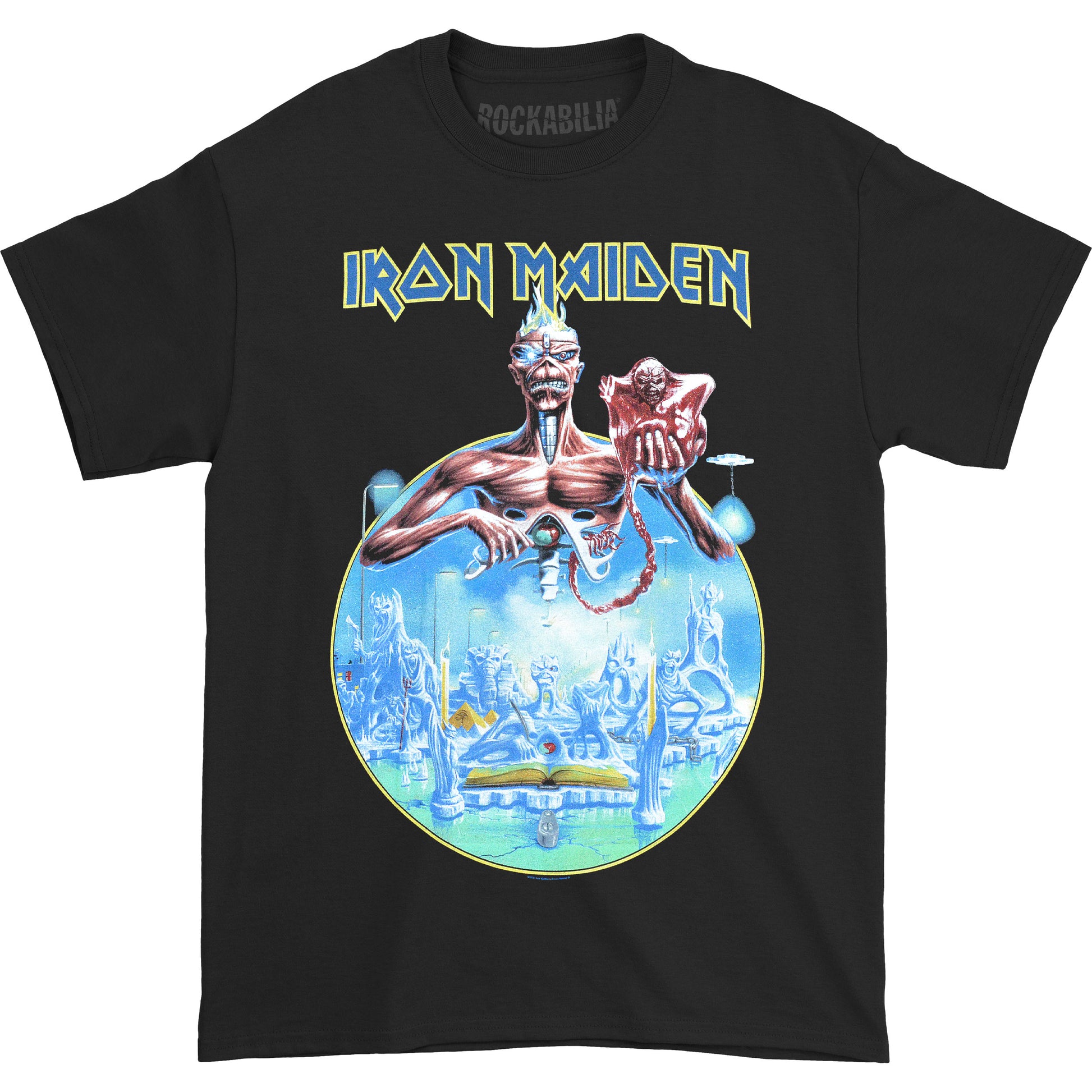 Iron Maiden England 2014 Tour (Back Print) Slim Fit T-shirt Front