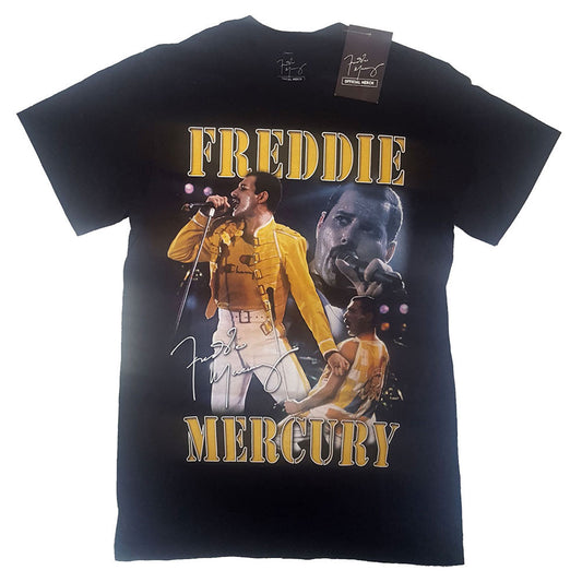 Freddie Mercury Live Homage Slim Fit T-shirt Front