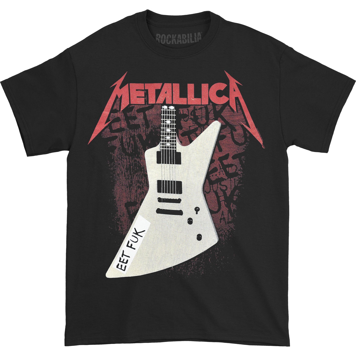 Metallica Eet Fuk (Back Print) Slim Fit T-shirt Front