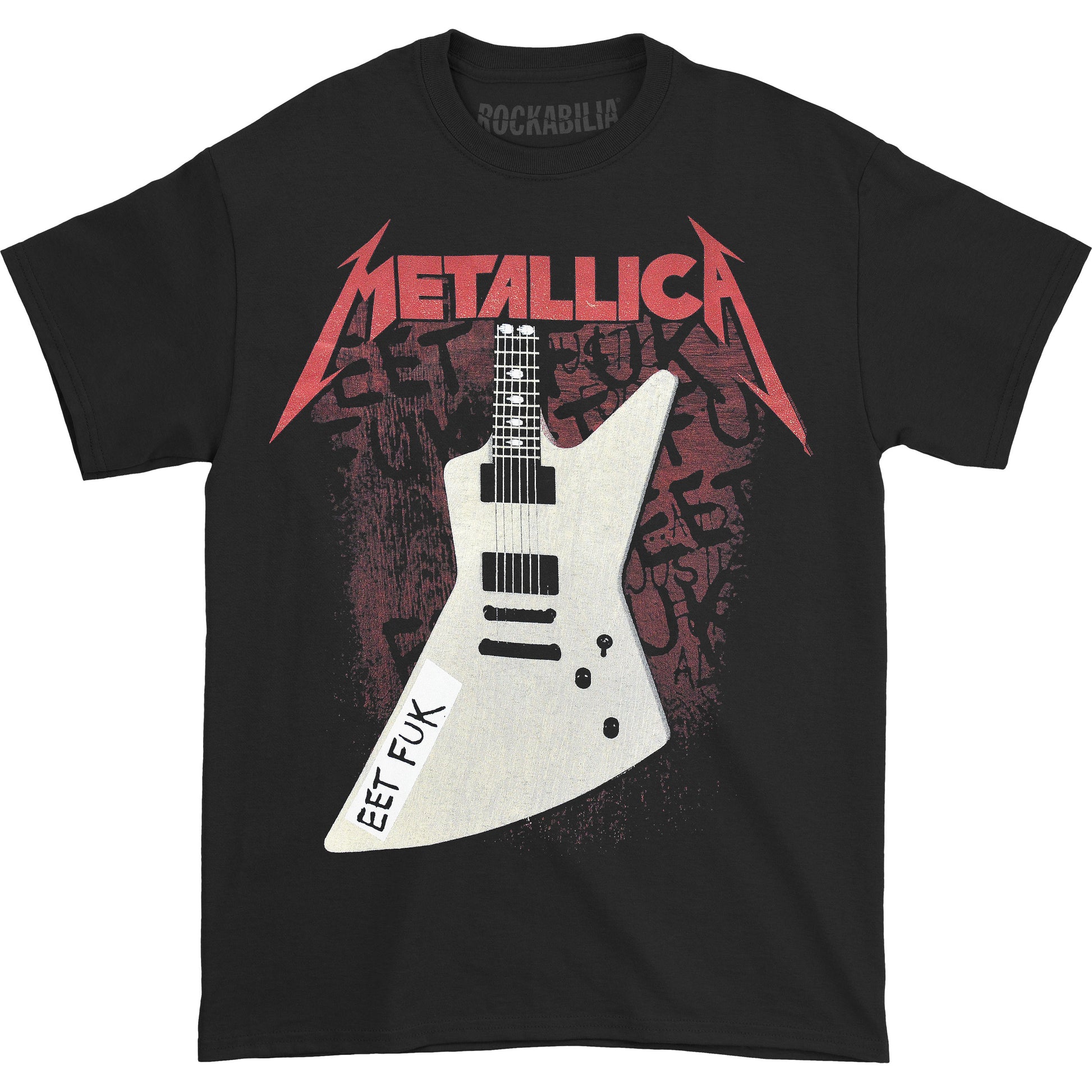 Metallica Eet Fuk (Back Print) Slim Fit T-shirt Front