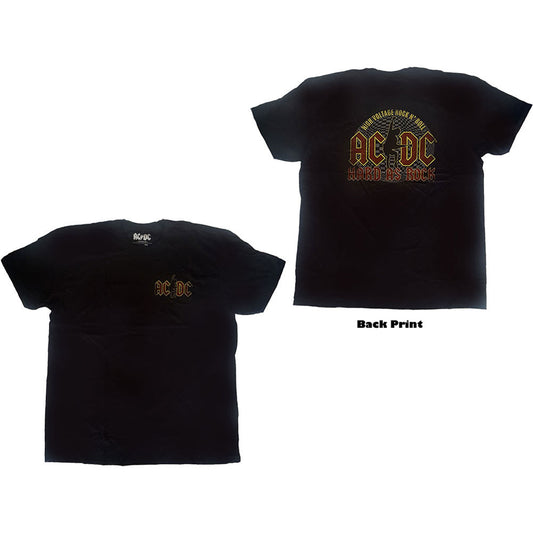 AC/DC Hard As Rock (Back Print) Slim Fit T-shirt Front