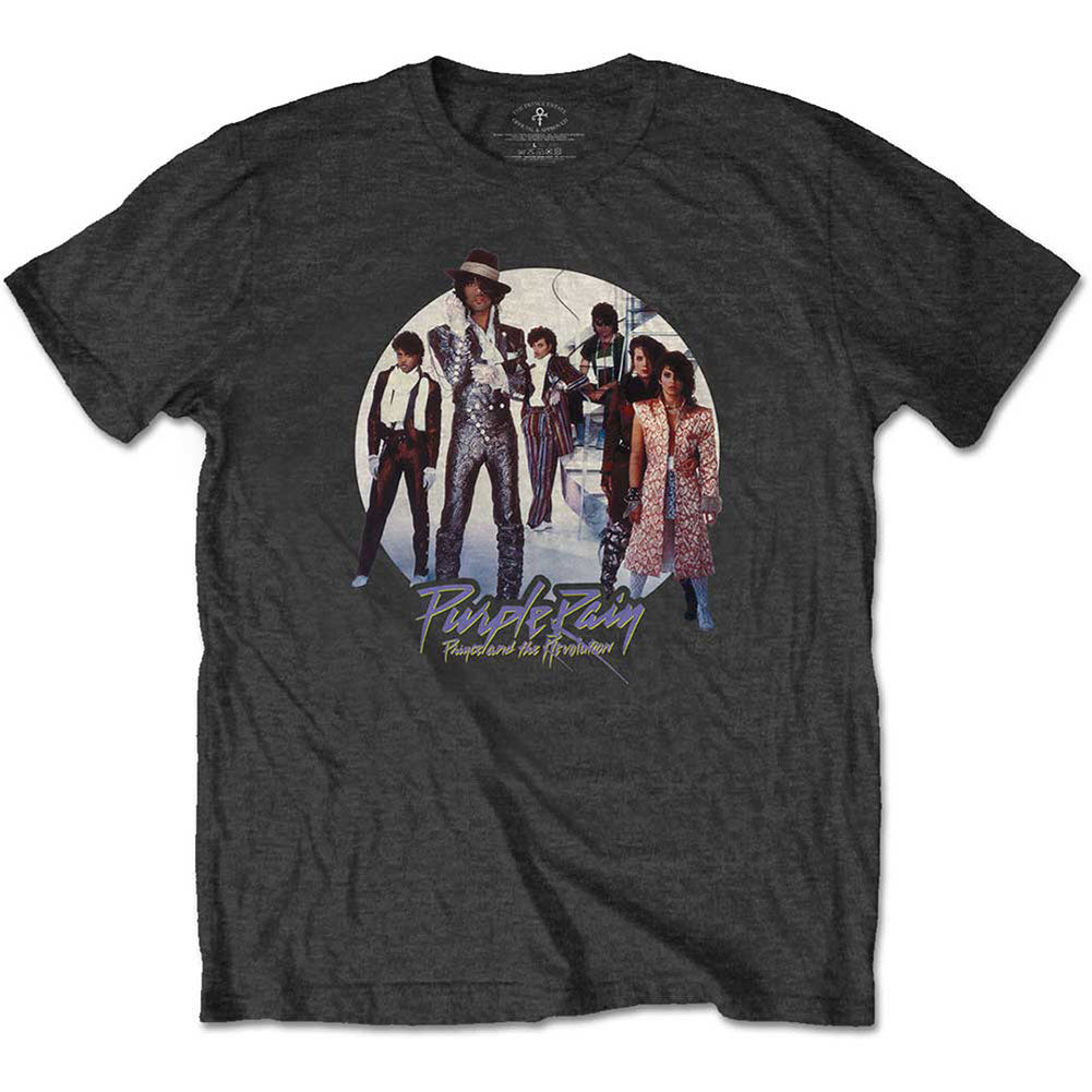 Prince Purple Rain Circle Slim Fit T-shirt Front
