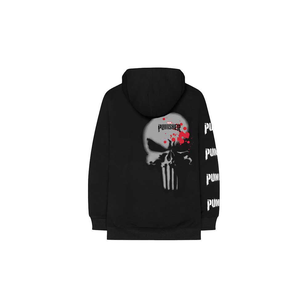 Punisher Stamp (Back & Sleeve Print) Hooded Sweatshirt Back