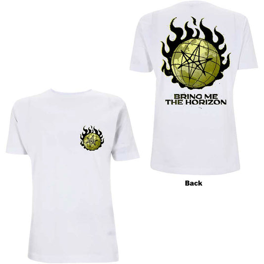 Bring Me The Horizon Globe (Back Print) Slim Fit T-shirt Front