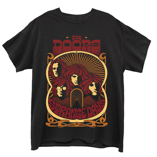 Doors Strange Days Vintage Poster Slim Fit T-shirt Front