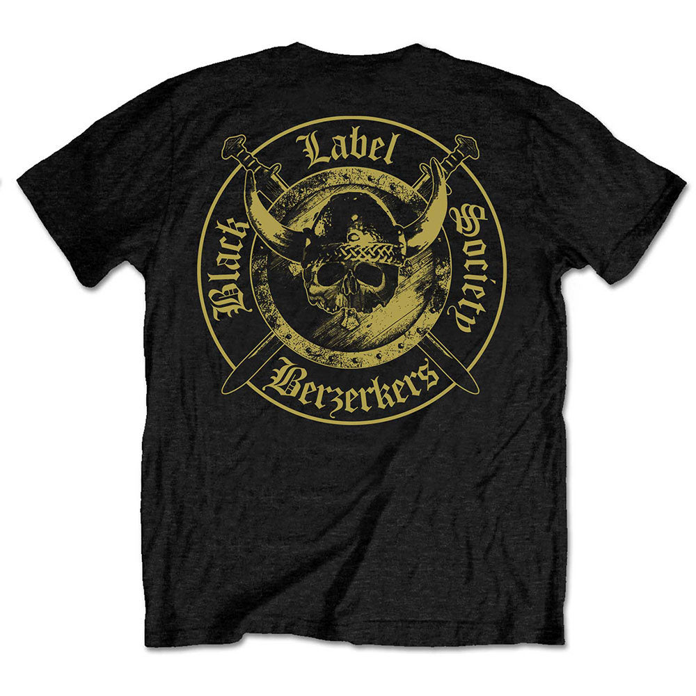 Black Label Society Berzerkers (Back Print) Slim Fit T-shirt Back