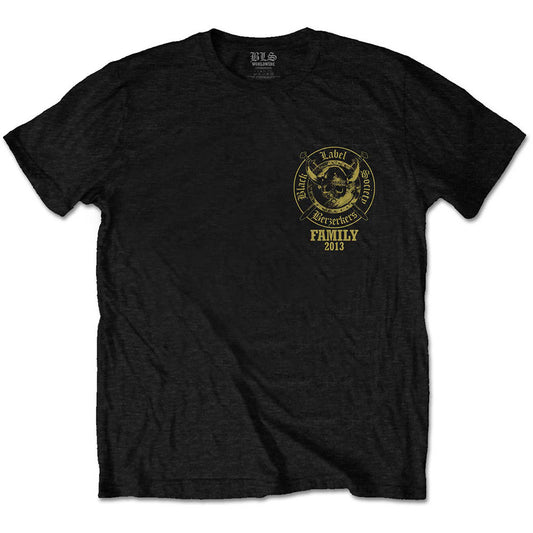 Black Label Society Berzerkers (Back Print) Slim Fit T-shirt Front