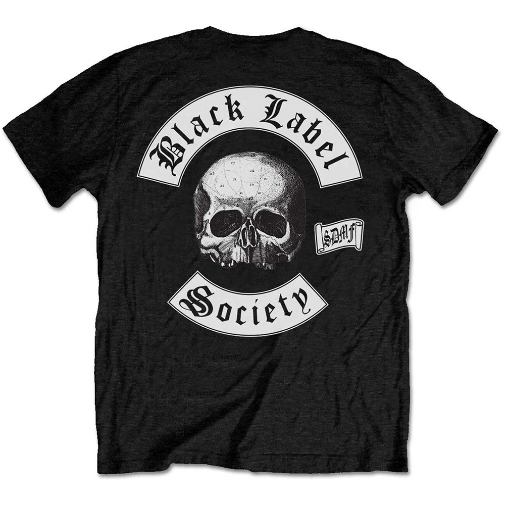 Black Label Society Worldwide (Back Print) Slim Fit T-shirt Back