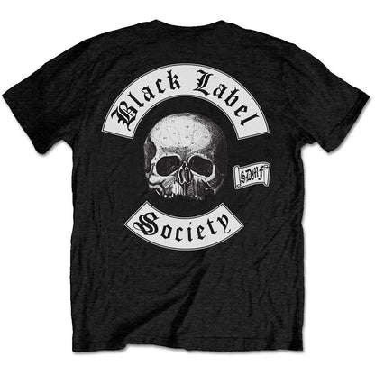 Black Label Society Worldwide (Back Print) Slim Fit T-shirt Back