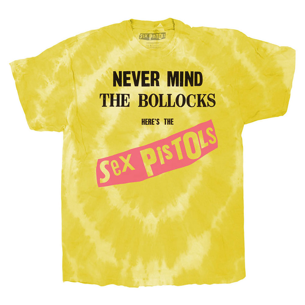 Sex Pistols Never Mind The Bollocks Original Album (Dip-Dye) Tie Dye T-shirt Front