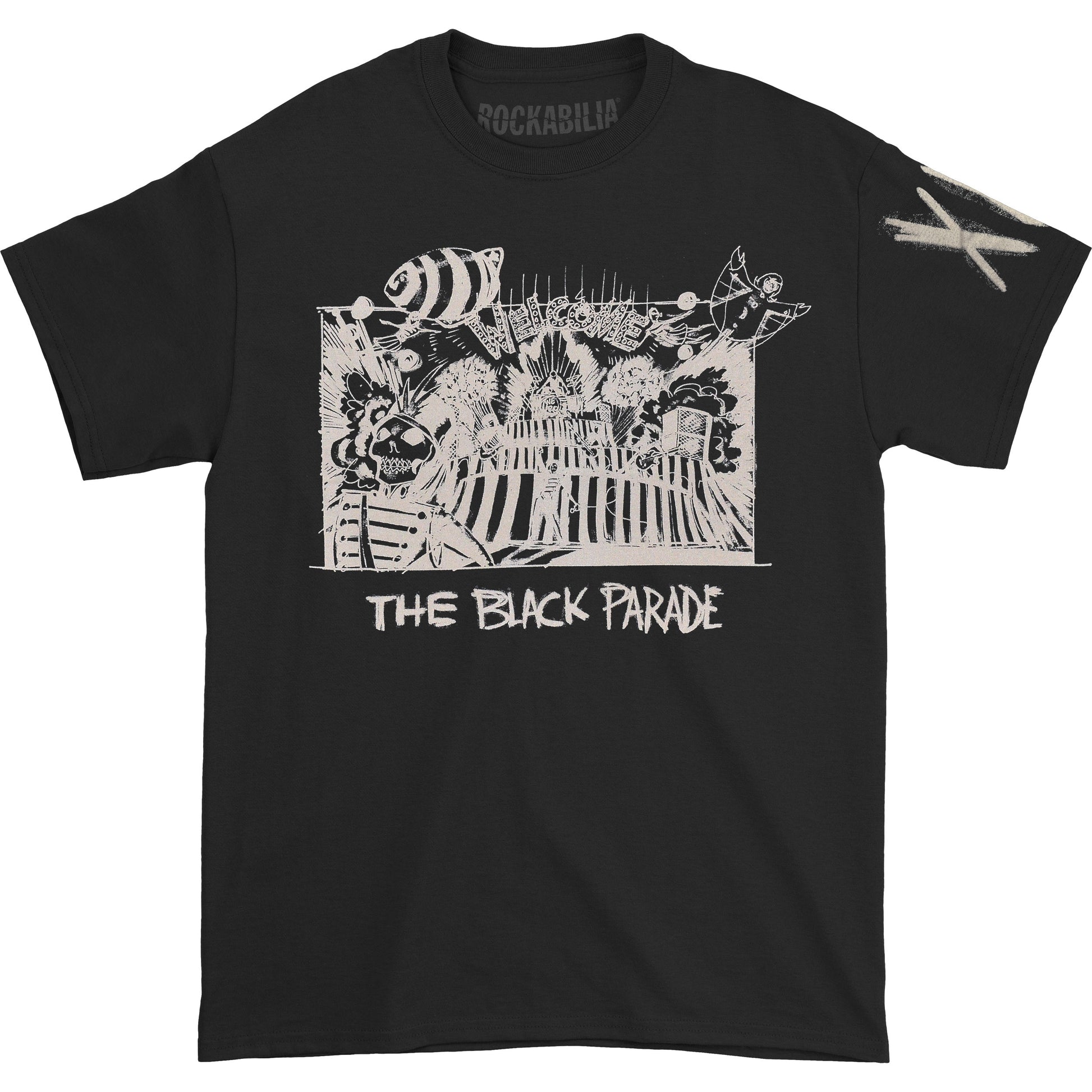 My Chemical Romance XV Marching Frame (Back Print) Slim Fit T-shirt Front