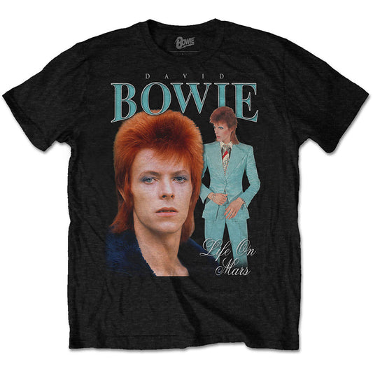 David Bowie Life on Mars Homage Slim Fit T-shirt Front
