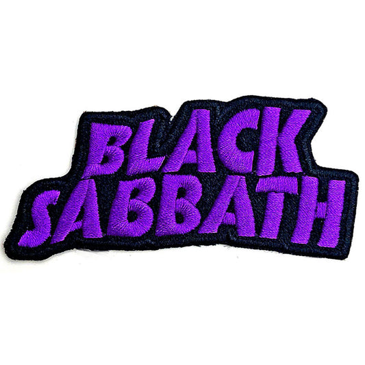 Black Sabbath Cut-Out Wavy Logo Embroidered Patch Front