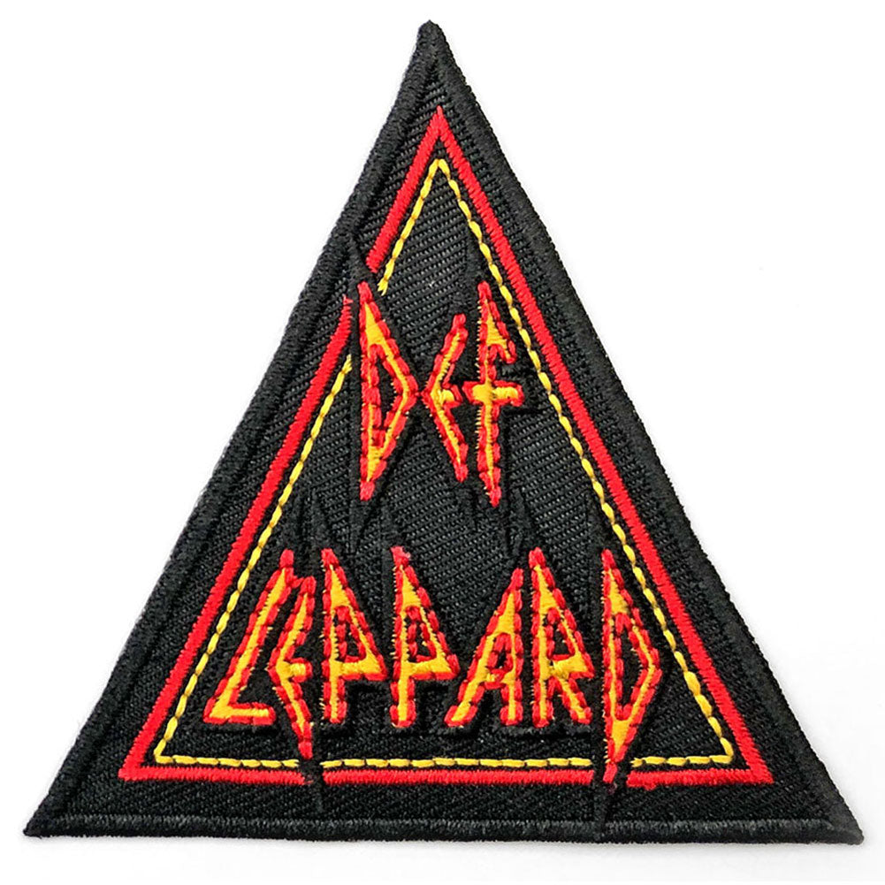 Def Leppard Tri-Logo Embroidered Patch Front