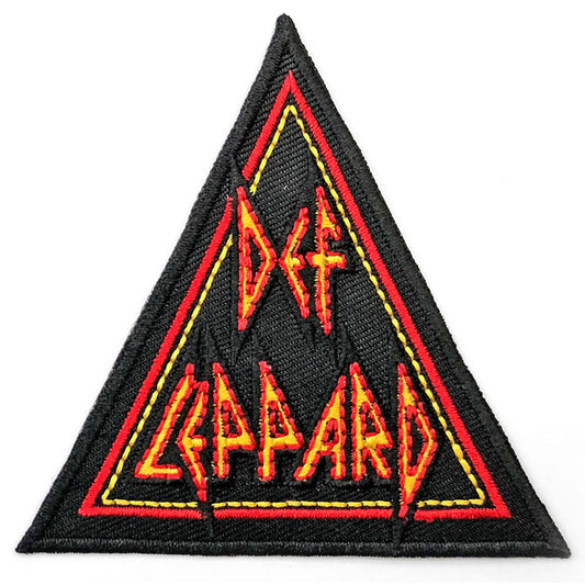 Def Leppard Tri-Logo Embroidered Patch Front