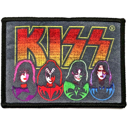 KISS Faces & Icons Woven Patch Front